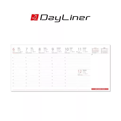 Naptár, asztali, álló, DAYLINER, "Oktáv"