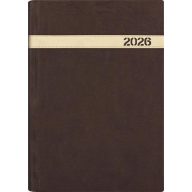   Naptár, tervező, B5, heti, DAYLINER "The Boss", barna