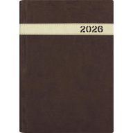   Naptár, tervező, A5, napi, DAYLINER, "The Boss", barna