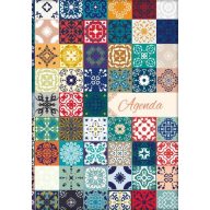   Naptár, tervező, A5, heti, DAYLINER, "Colors", Mosaic