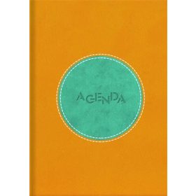   Naptár, tervező, A5, napi, DAYLINER "Central", sárga-türkiz