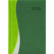   Naptár, tervező, A5, heti, DAYLINER, "Dubai", zöld-zöld