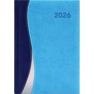   Naptár, tervező, A5, napi, DAYLINER, "Dubai", kék-világoskék