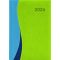 Naptár, tervező, A5, napi, DAYLINER, "Dubai", kék-zöld