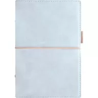   Kalendárium, gyűrűs, betétlapokkal, pocket méret, FILOFAX, "Domino" Soft", pasztellkék