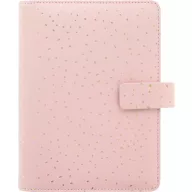   Kalendárium, gyűrűs, betétlapokkal, pocket méret, FILOFAX, "Confetti", rózsakvarc