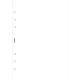   Kalendárium betét, jegyzetlap, personal méret, sima, FILOFAX, fehér