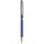 Golyóstoll, 1,0 mm, arany színű klip, kék tolltest, FILOFAX "Indigo", fekete