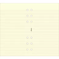   Kalendárium betét, jegyzetlap, personal méret, vonalas, FILOFAX, krémszín