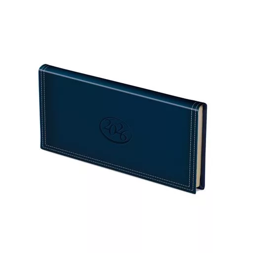 Zsebnaptár, fekvő elrendezésű, TOPTIMER, "Ace", kék