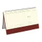 Naptár, asztali, álló, TOPTIMER, jegyzetblokkos, bordó