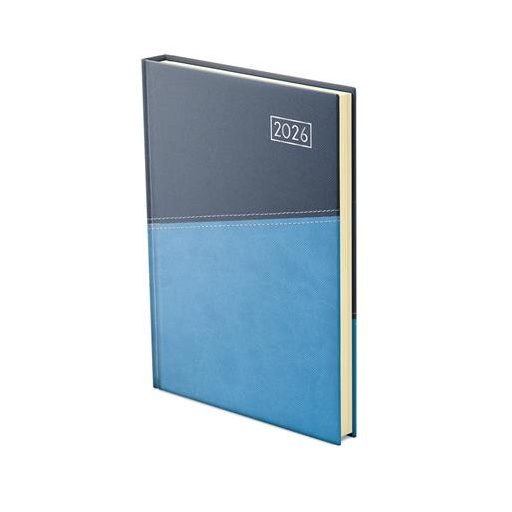 Naptár, tervező, B5, heti, TOPTIMER "Duplex", kék-világoskék