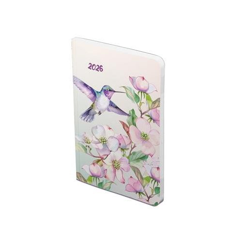 Naptár, tervező, B6, heti, TOPTIMER, "Joy flexi", kolibri