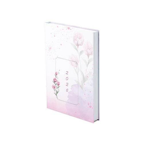 Naptár, tervező, B6, napi, TOPTIMER, "Joy", pünkösdi rózsa