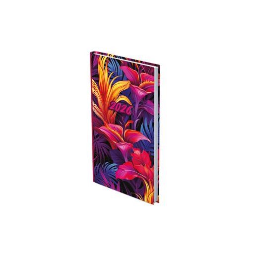 Zsebnaptár, álló elrendezésű, TOPTIMER, "Joy", liliom