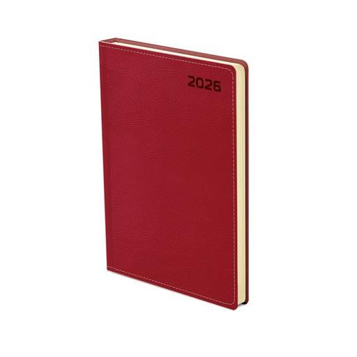 Naptár, tervező, B5, heti, TOPTIMER, "Queen" bordó