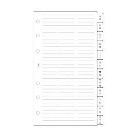   Kalendárium betét, telefonregiszter, "L", SATURNUS, fehér