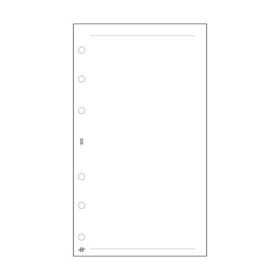   Kalendárium betét, jegyzetlap, "L", sima, SATURNUS, fehér