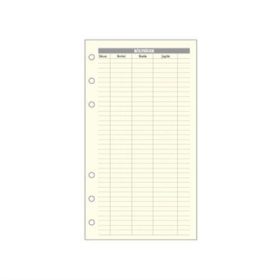   Kalendárium betét, költségtervező "L", SATURNUS