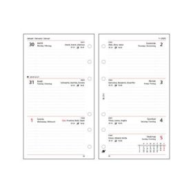   Kalendárium betét, tervező, heti, "M", SATURNUS, fehér 2025