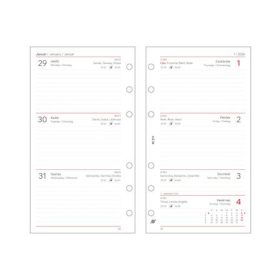   Kalendárium betét, tervező, heti, "M", SATURNUS, fehér 2026