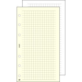   Kalendárium betét, jegyzetlap, "M", kockás, SATURNUS, chamois