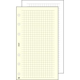   Kalendárium betét, jegyzetlap, "M", kockás, SATURNUS, chamois