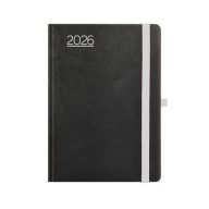   Naptár, tervező, A5, napi, TOPTIMER, "Nero", fekete-szürke
