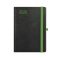 Naptár, tervező, A5, napi, TOPTIMER, "Nero", fekete-zöld