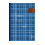   Jegyzetfüzet, A5, vonalas, 96 lap, TOPTIMER "Notes", kék skótkockás