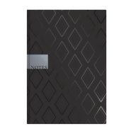   Jegyzetfüzet, A5, vonalas, 96 lap, TOPTIMER "Notes", fekete gyémánt