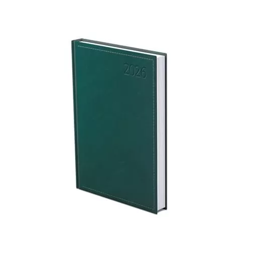 Naptár, tervező, A5, napi, TOPTIMER "Traditional", zöld