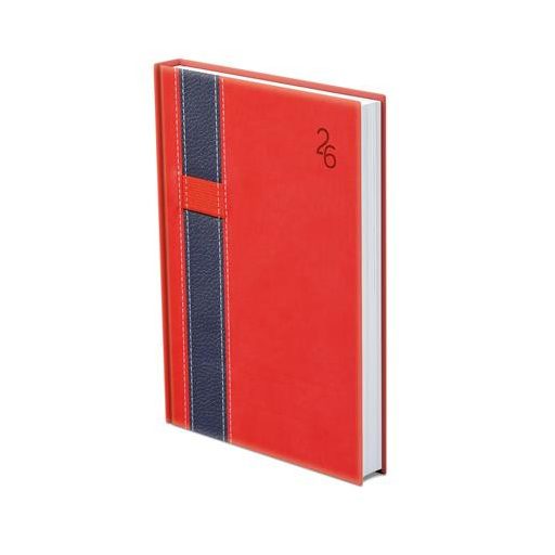 Naptár, tervező, A5, napi, TOPTIMER "Vario", piros-kék