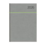   Naptár, tervező, B5, heti, TOPTIMER, "Young", szürke-zöld