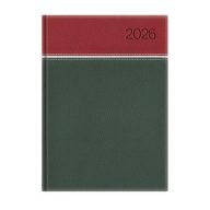   Naptár, tervező, A5, napi, TOPTIMER, "Young", bordó-fehér-zöld