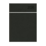   Naptár, tervező, A5, napi, TOPTIMER, "Young", fekete-fehér