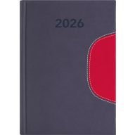   Naptár, tervező, B6, heti, DAYLINER "Memphis", szürke-piros