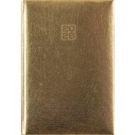   Naptár, tervező, A5, heti, DAYLINER, "Mirror", arany