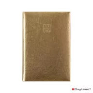   Naptár, tervező, A5, heti, DAYLINER, "Mirror", arany
