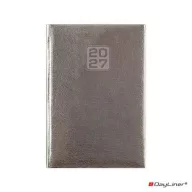   Naptár, tervező, B6, heti, DAYLINER, "Mirror", ezüst