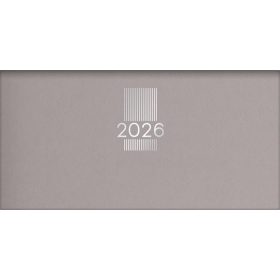   Zsebnaptár, fekvő elrendezésű, DAYLINER, "MyPastel", szürke