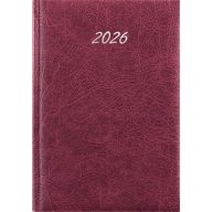   Naptár, tervező, B5, heti, DAYLINER, "Rebel", bordó