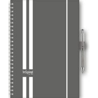   Naptár, tervező, A5, heti, DAYLINER, "InSpiral", szürke-fehér