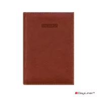   Naptár, tervező, B5, heti, DAYLINER, "Sherwood", barnásvörös