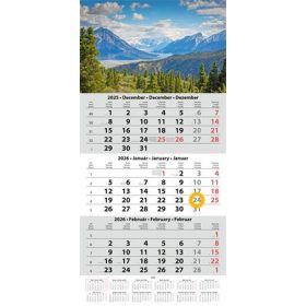 Naptár, speditőr, három hónapos, egy tömbös, DAYLINER