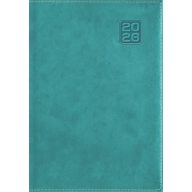   Naptár, tervező, A5, napi, DAYLINER "Square", türkiz