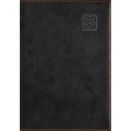   Naptár, tervező, B5, heti, DAYLINER "Square", fekete