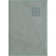   Naptár, tervező, B6, heti, DAYLINER "Square", szürkéskék