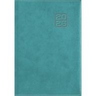   Naptár, tervező, B6, heti, DAYLINER "Square", türkiz