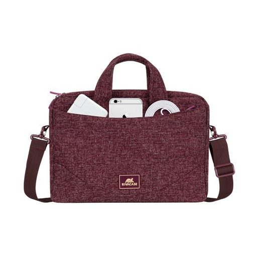 Notebook táska, 14", RIVACASE "Anvik 7921", burgundi vörös